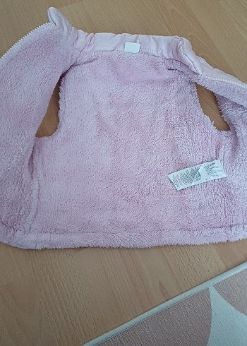 Civil Kız Çocuk Fermuarlı Pembe Yelek