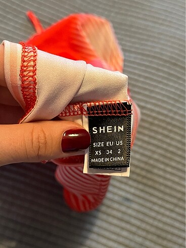 Sheinside 90lar kesim tek omuz şık üst