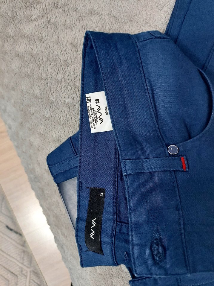 lacivert avva Erkek Denim Pantolon - Görsel 2