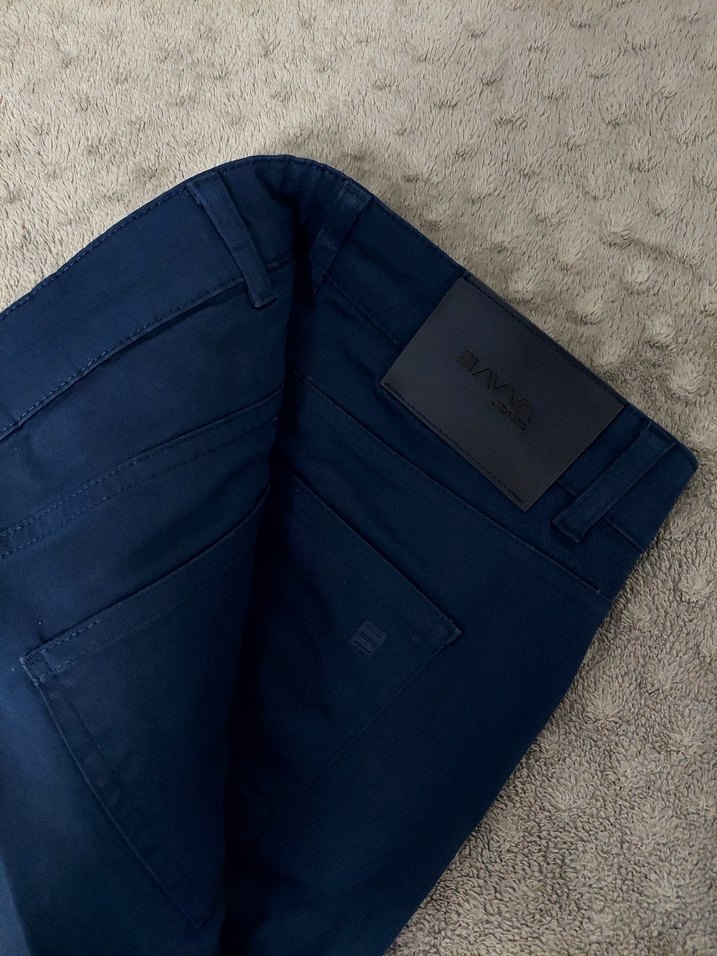 lacivert avva Erkek Denim Pantolon - Görsel 3