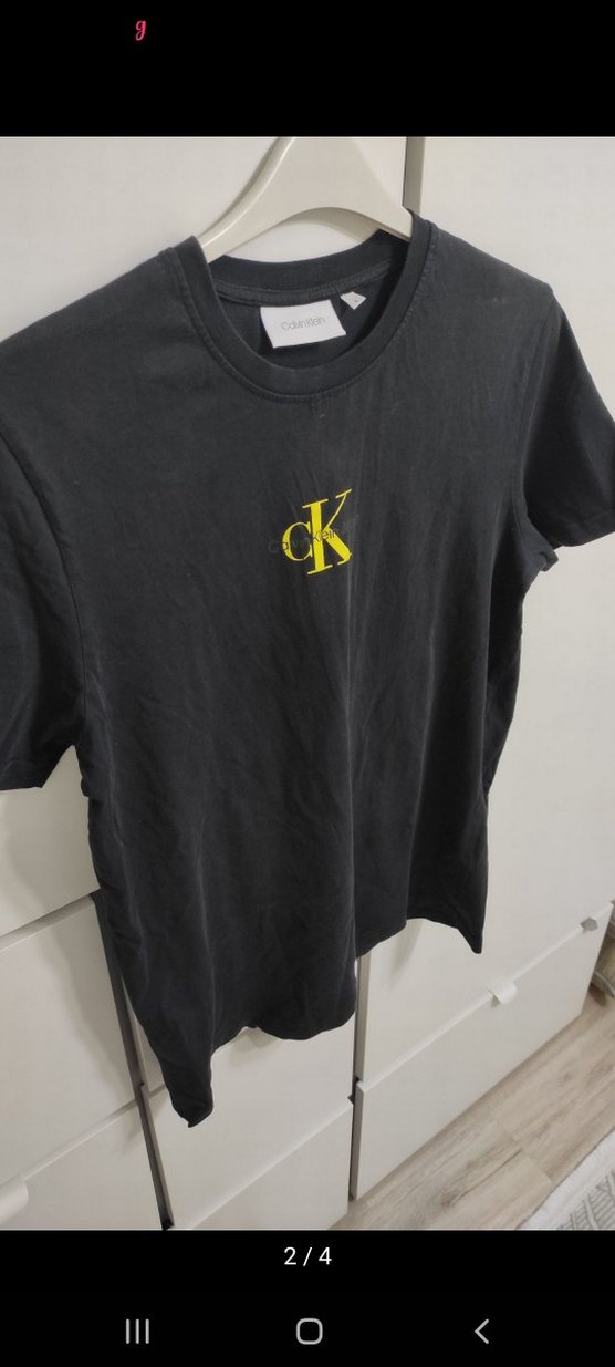 Siyah Calvin Klein Erkek Tişört - Görsel 2