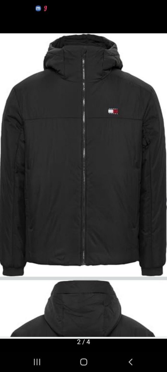 Erkek Siyah Fermuarlı TOMMY HILFIGER mont - Görsel 2