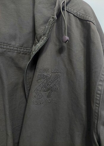 Ceket Kapüşonlu Rahat Kesim - Görsel 3