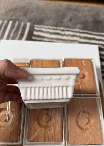 Bej Ahşap Kapaklı kahvaltılık seti - Görsel 8