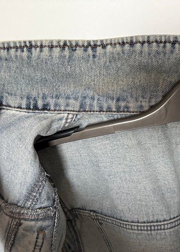 Taşlı gri Kadın Kot Yelek - Görsel 8