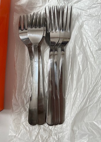 Paslanmaz Çelik 12lı Çatal Seti - Görsel 3