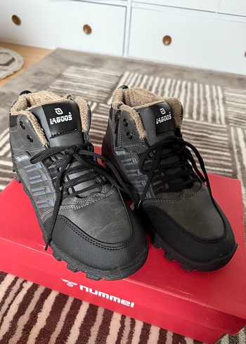 Gri Kamuflaj Desenli kadın Outdoor Bot - Görsel 2