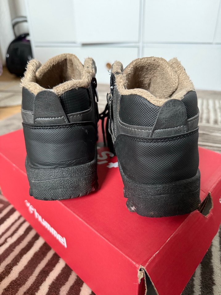 Gri Kamuflaj Desenli kadın Outdoor Bot - Görsel 4