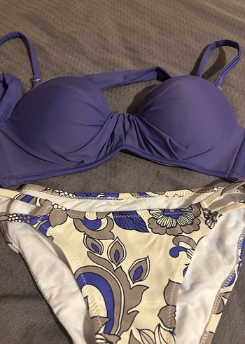 Mor Straplez Bohem Mini Bikini - Görsel 3