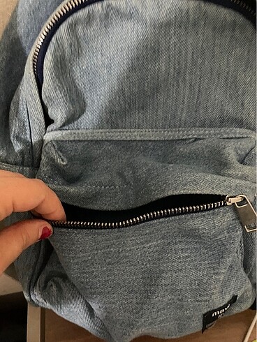  Beden mavi Renk Mavi jean kot Çanta