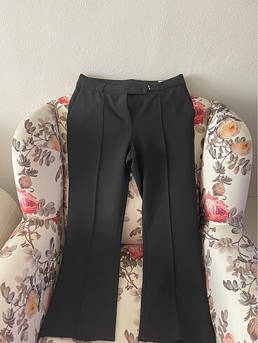 Diğer Siyah kumaş 38 beden İspanyol paça Pantalon