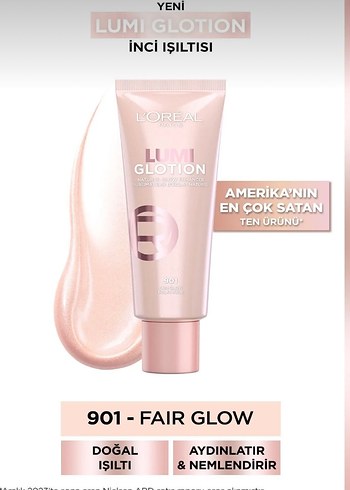 L'Oréal Lumi Glotion 901 Fair Glow Aydınlatıcı