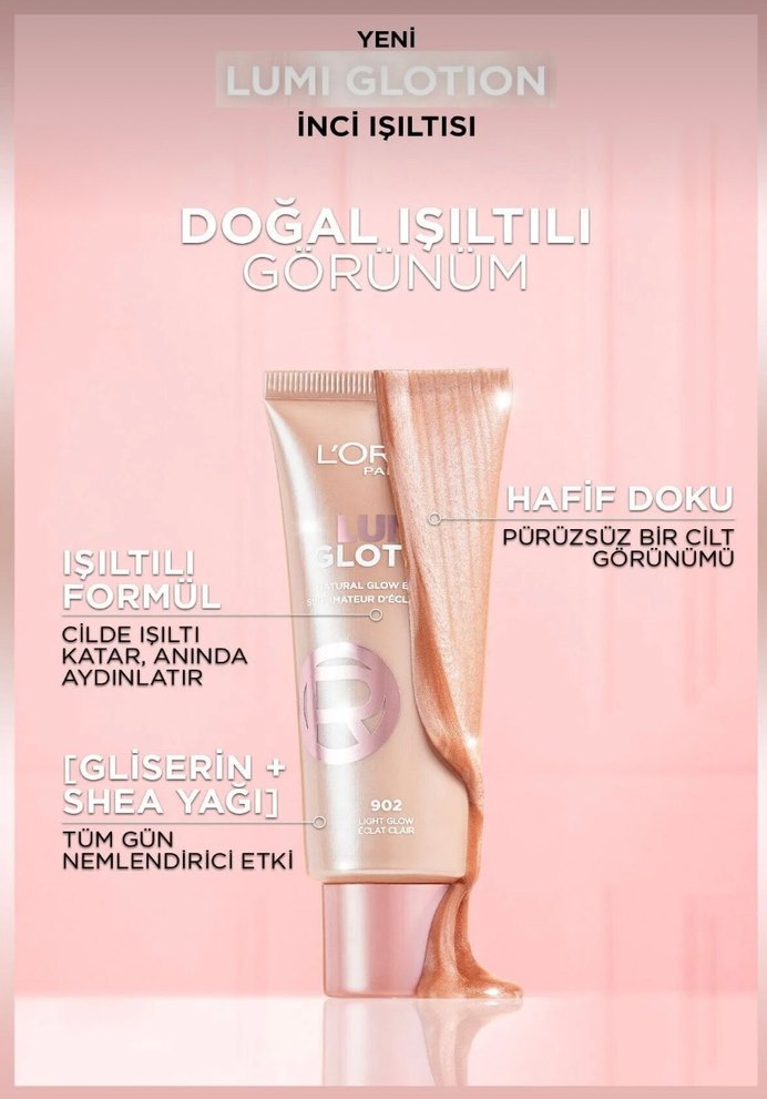 L'Oréal Lumi Glotion 901 Fair Glow Aydınlatıcı - Görsel 3