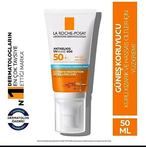  Beden LA-ROCHE POSAY İTHAL KALİTELİ GÜNEŞ KREMİ