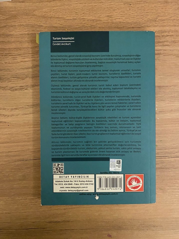 Turizm Sosyolojisi - Prof. Dr. Cevdet Avcıkurt - Görsel 2