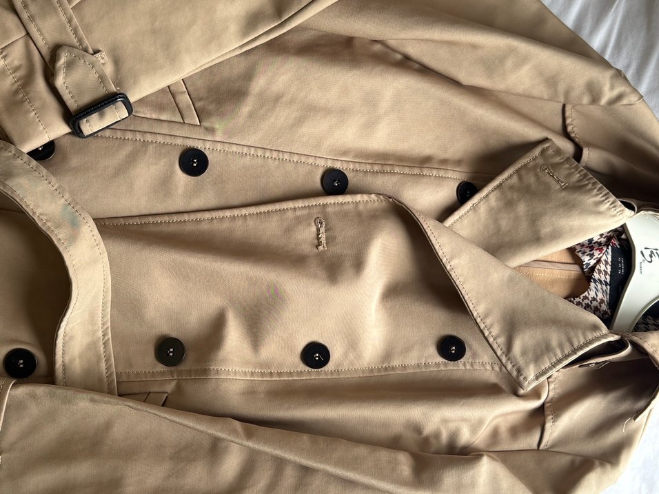 Zara Bej Midi Düğmeli Kadın Trençkot - Görsel 3