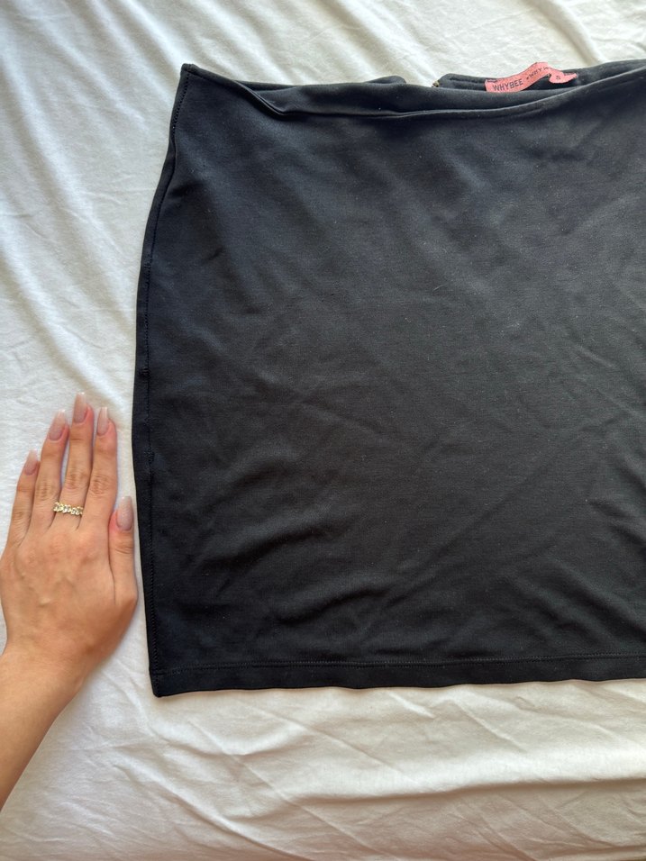 Siyah Basic Mini Etek - Görsel 3