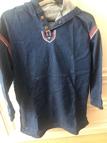 Kot uzun sweatshirt