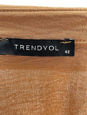 42 Beden kahverengi Renk Trendyol & Milla Günlük Elbise %70 İndirimli.