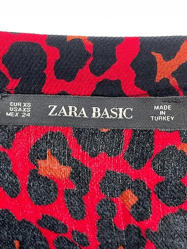 xs Beden kırmızı Renk Zara Midi Etek %70 İndirimli.