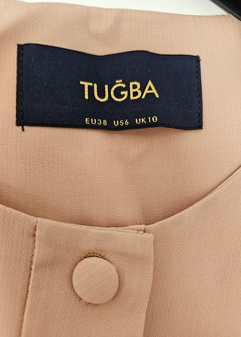 Tuğba Vizon Uzun Kollu Salaş Kadın Elbise Ferace - Görsel 6