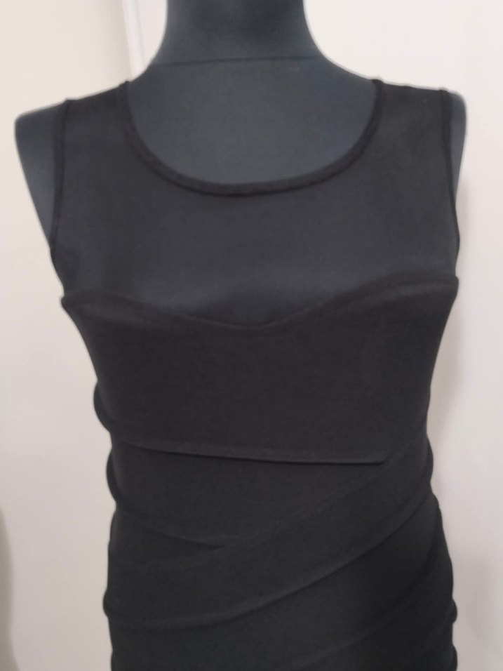 Tül Detaylı Strech Elbise - Görsel 3