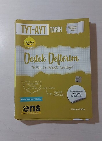 ENS Yayınları TYT AYT Tarih Destek Defteri 