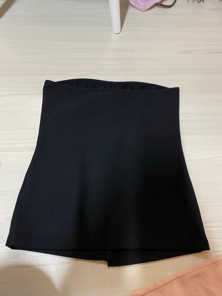 Düğmeli Siyah Mini Hamile Eteği - Görsel 2