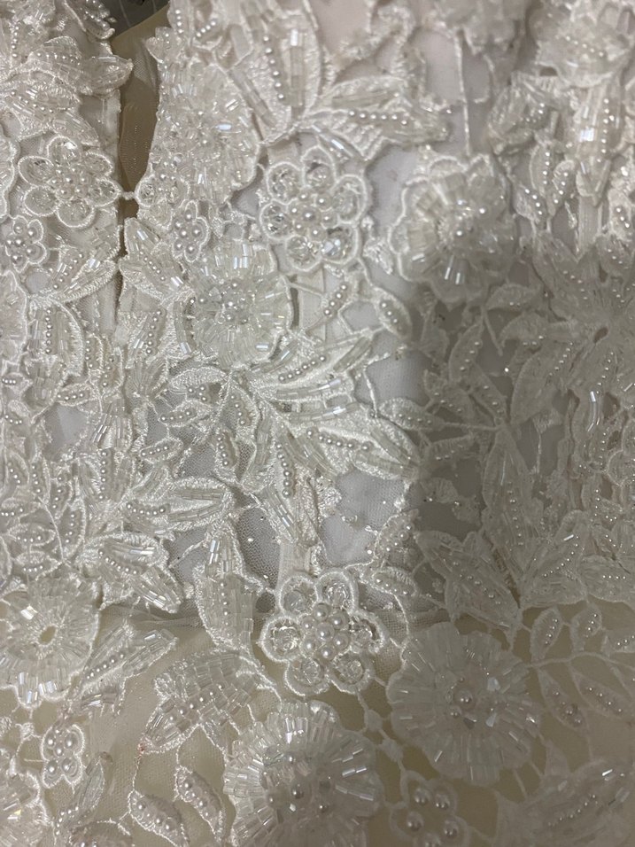 Beyaz Straplez Midi Bohem Gelinlik - Görsel 3