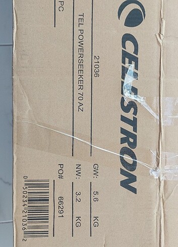 çok temiz az kullanılmış kutusu var celestron powerseeker 70AZ ç