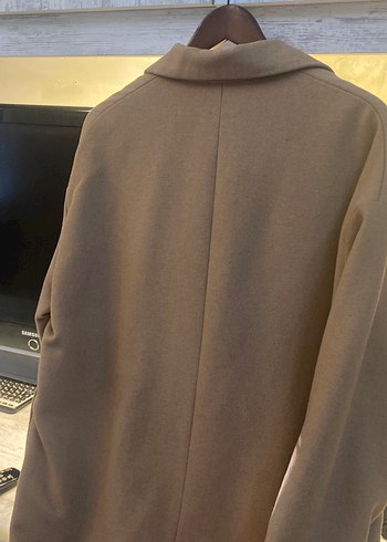 l Beden camel Renk Taba renkli uzun kaşe manto