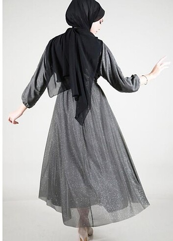 Simli Balon Kol Abiye - Görsel 3