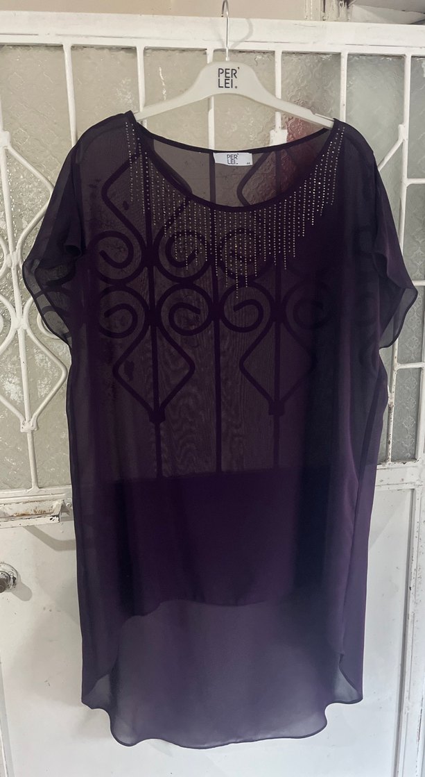 Siyah V Yaka Midi Gotik Abiye Elbise - Görsel 2