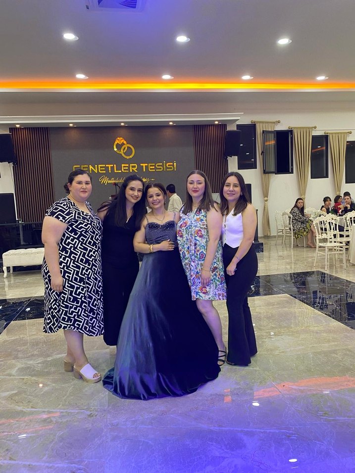 Beyaz Desenli Midi Hamile Elbisesi - Görsel 2