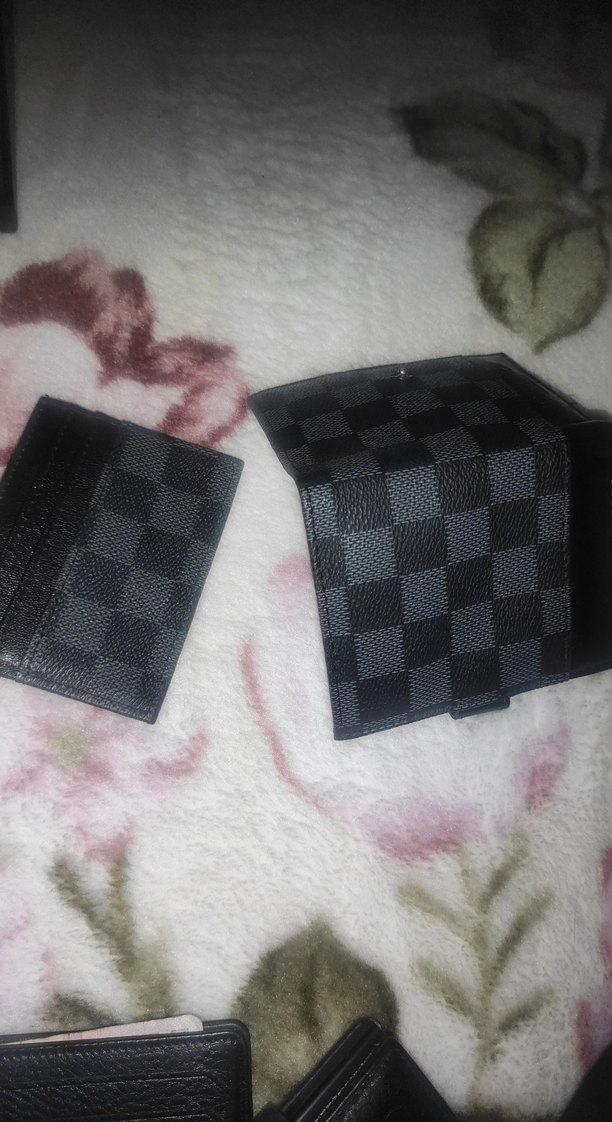 Siyah Kareli Erkek Cüzdan Seti - Görsel 5