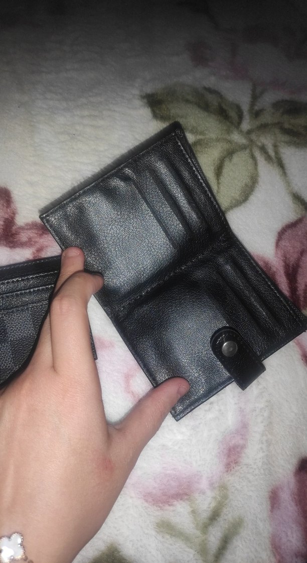 Siyah Kareli Erkek Cüzdan Seti - Görsel 3