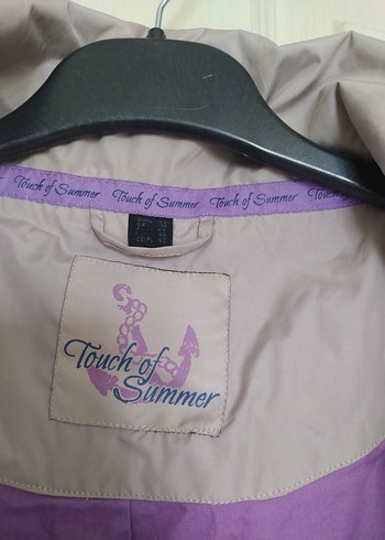 Gri Midi Kadın  Fermuarlı yağmurluk - Görsel 2