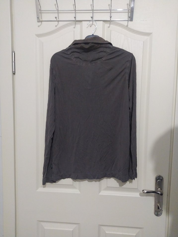 Keten Uzun Kollu Polo Tişört - Görsel 5