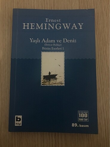 kitap yaşlı adam ve deniz
