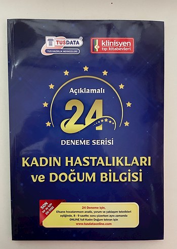 Tusdata Kadın Hastalıkları ve Doğum Bilgisi 24 Deneme Serisi