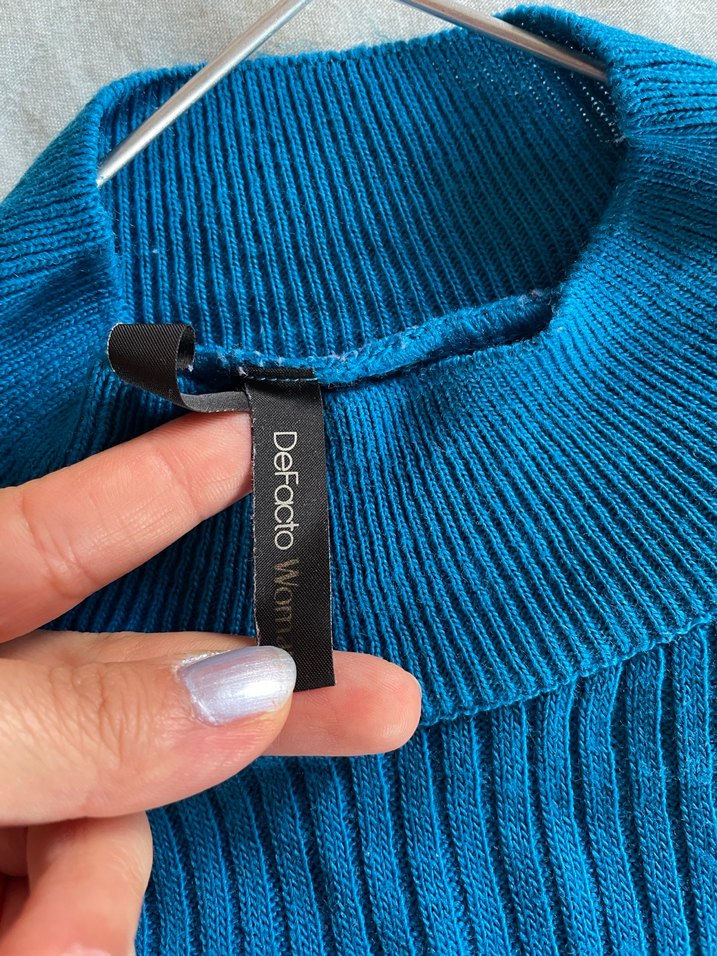 Defacto Yarım Balıkçı Yaka Triko Kazak - Görsel 4