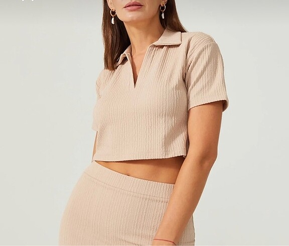 adL Polo yaka kısa kol tişört - Görsel 5