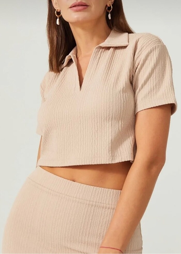 adL Polo yaka kısa kol tişört - Görsel 5