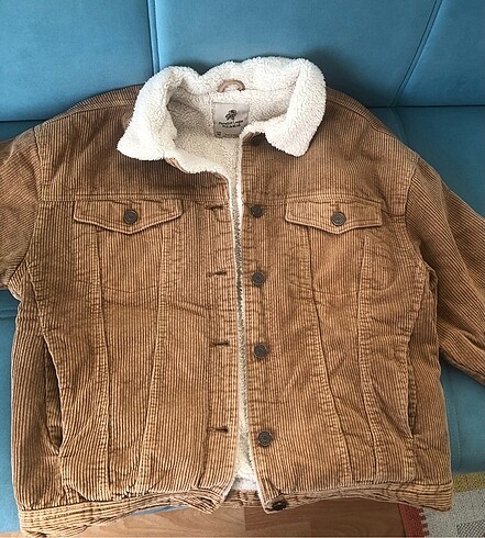 m Beden camel Renk pull & bear kadife ceket