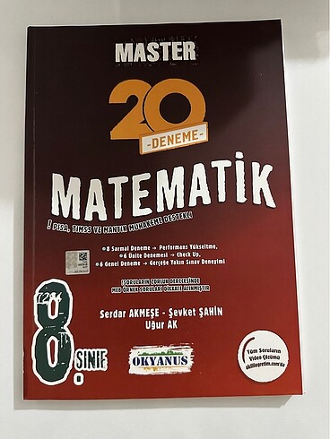 Okyanus master matematik denemesi 8. Sınıf