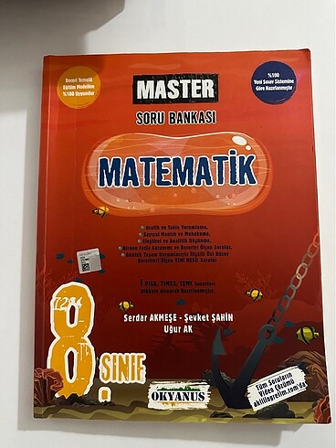 Okyanus yayınları master matematik soru bankası sekizinci sınıf