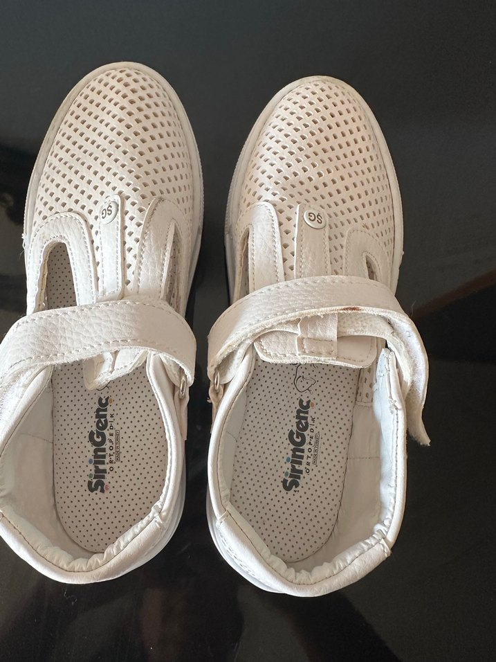 Erkek Çocuk Beyaz ortopedik Ayakkabısı şirin genç marka 33 - Görsel 2