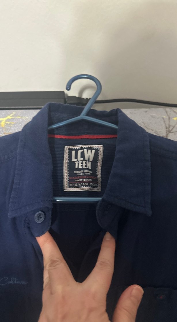 Erkek Siyah Denim Uzun Kollu Gömlek - Görsel 4