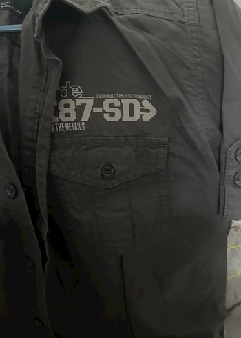 LCW Kahverengi Kısa Kollu Keten Gömlek - Görsel 6