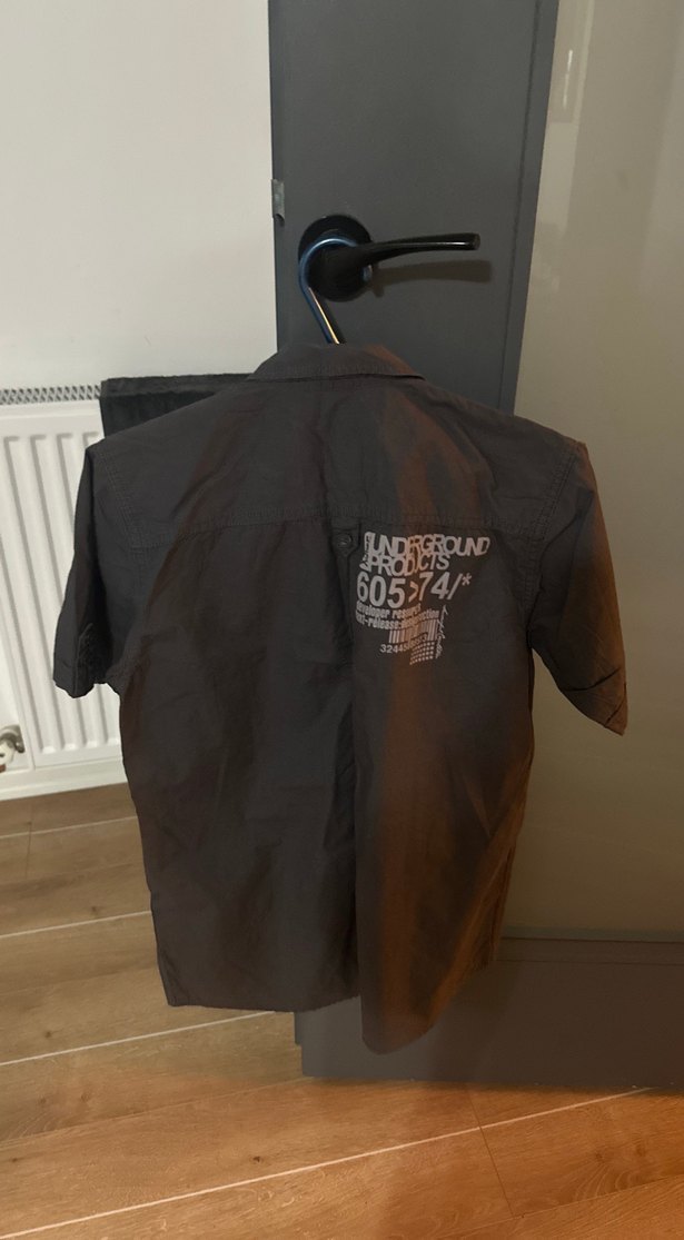 LCW Kahverengi Kısa Kollu Keten Gömlek - Görsel 2